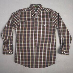 ORVIS Mens Plaid Button Down Shirt Long Sleeve Casual Outdoor Size M